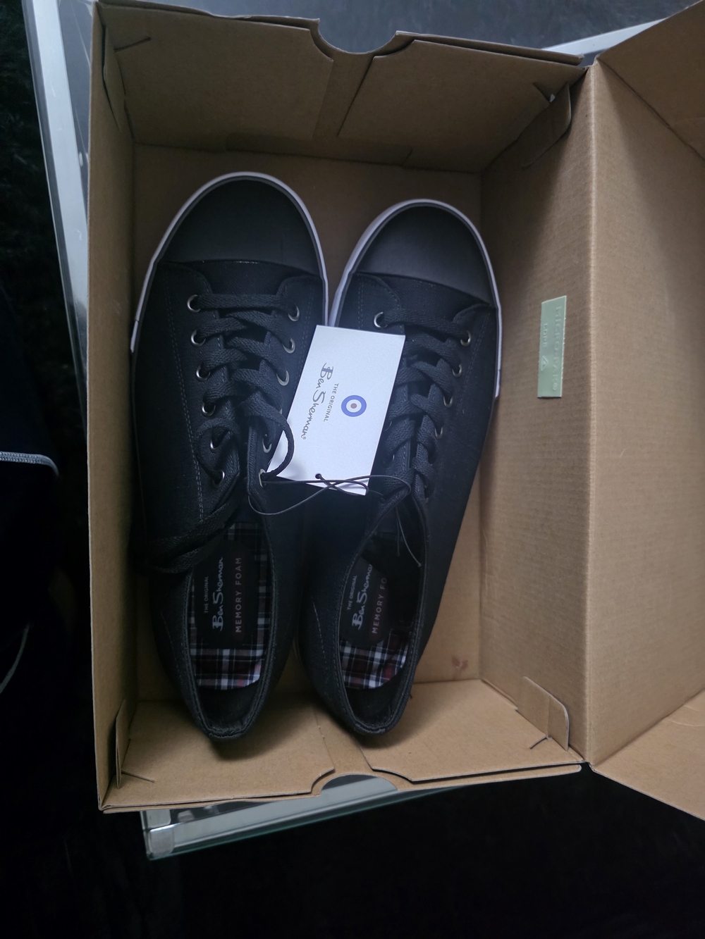 Black Men's Low-Top Canvas Sneakers